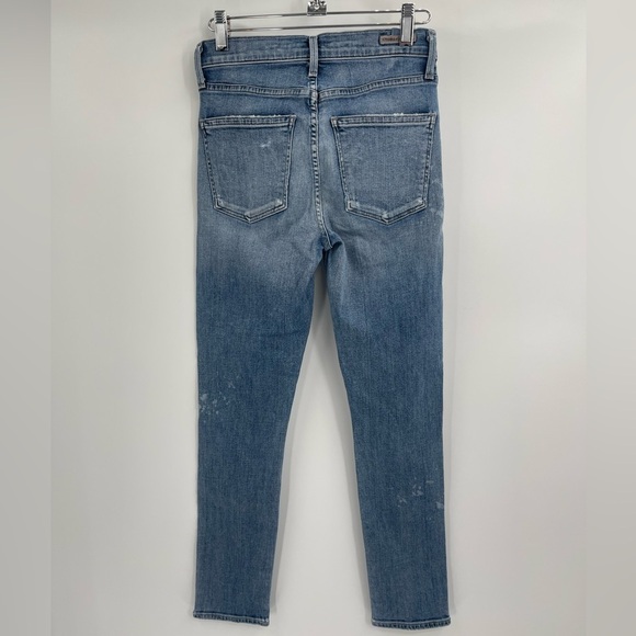 Citizens of Humanity Distressed Rocket Crop High Rise Skinny Jean Size 25 - Picture 7 of 12